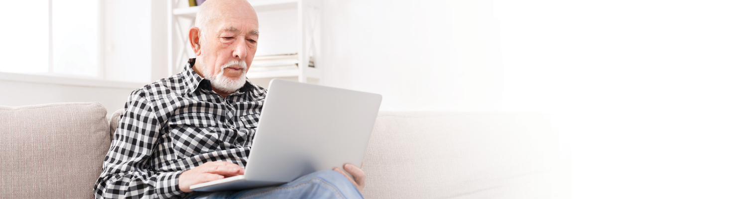 Man with a laptop